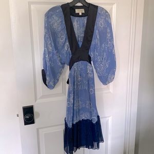 Moulinette Soeurs Anthropologie Silk Dress with slip